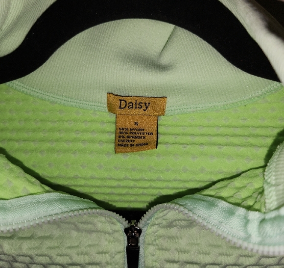 Daisy Seamless Textured Knit Zip Front Track Top Jacket - Picture 2 of 4